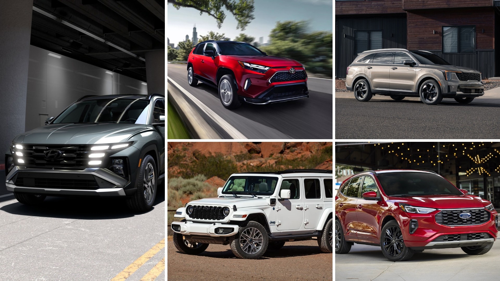 Top 5 des meilleurs VUS hybrides et hybrides rechargeables